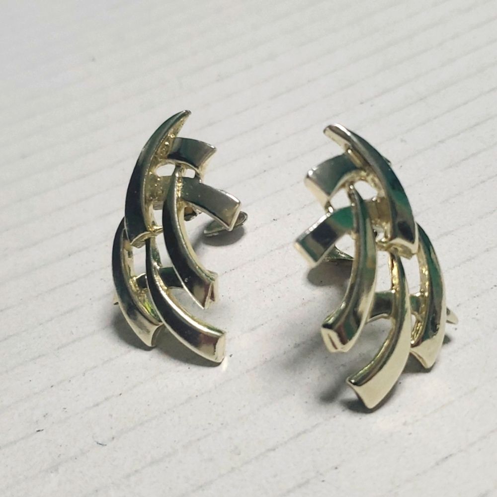 Vintage Coro Gold Earrings